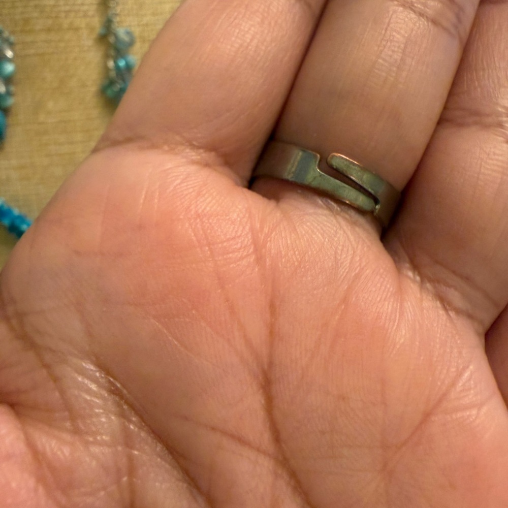 4 Piece Turquoise Blue Bead Necklace & Earring Set, Matching Bracelet and Ring - Picture 3 of 8